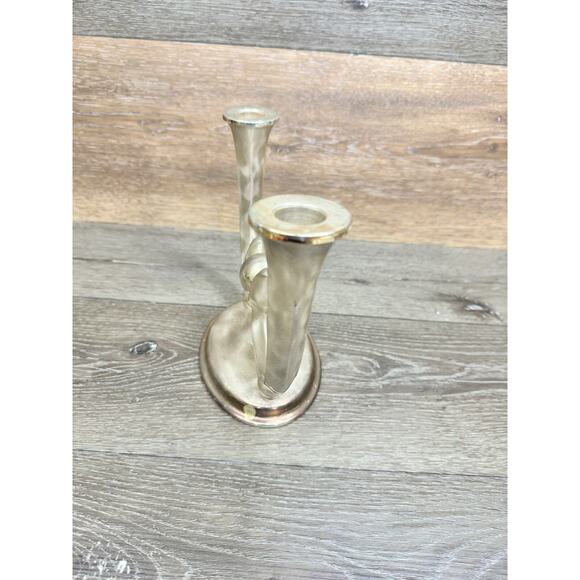 Antique WMF Ikora Germany Silverplate Tulip Art Deco Candelabra Candle Holder - Picture 5 of 13